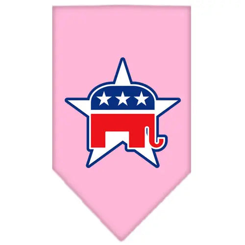 Republican Screen Print Bandana Light Pink Small Default Title