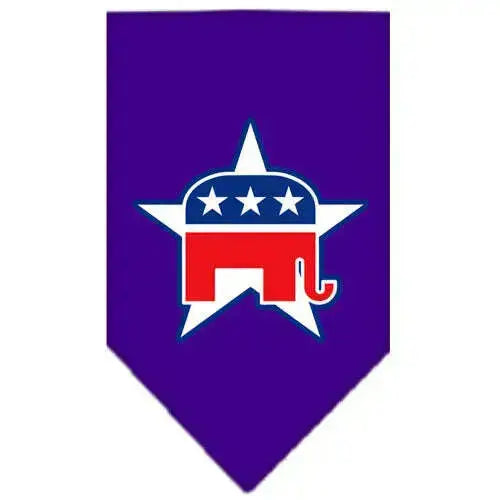 Republican-Screen-Print-Bandana-Purple-Large-GreatEagleInc-319085379
