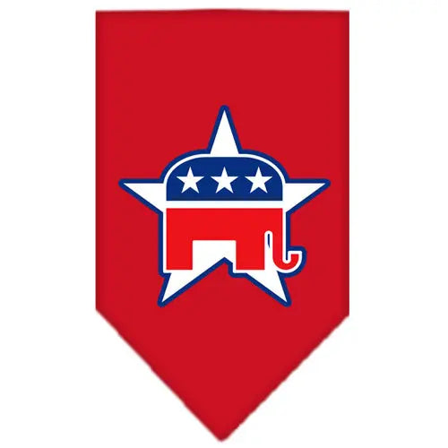Republican Screen Print Bandana Red Small Default Title