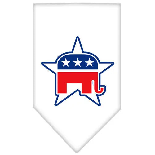 Republican Screen Print Bandana White Large Default Title