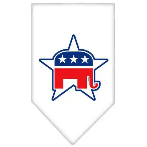 Republican-Screen-Print-Bandana-White-Small-GreatEagleInc-318948597