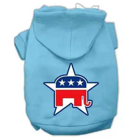 Republican-Screen-Print-Pet-Hoodies-Baby-Blue-Size-Xl-GreatEagleInc-319646290