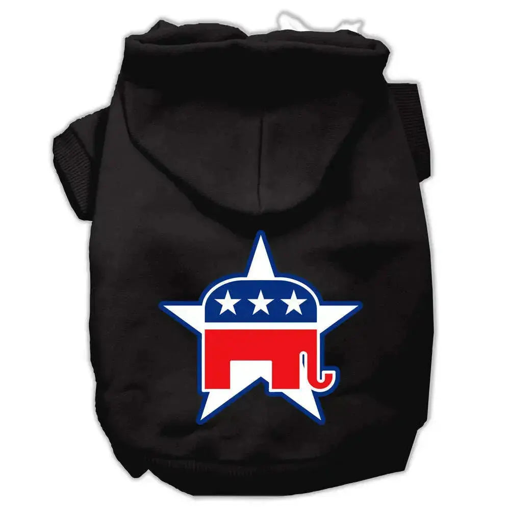 Republican-Screen-Print-Pet-Hoodies-Black-Size-Xs-GreatEagleInc-319645198