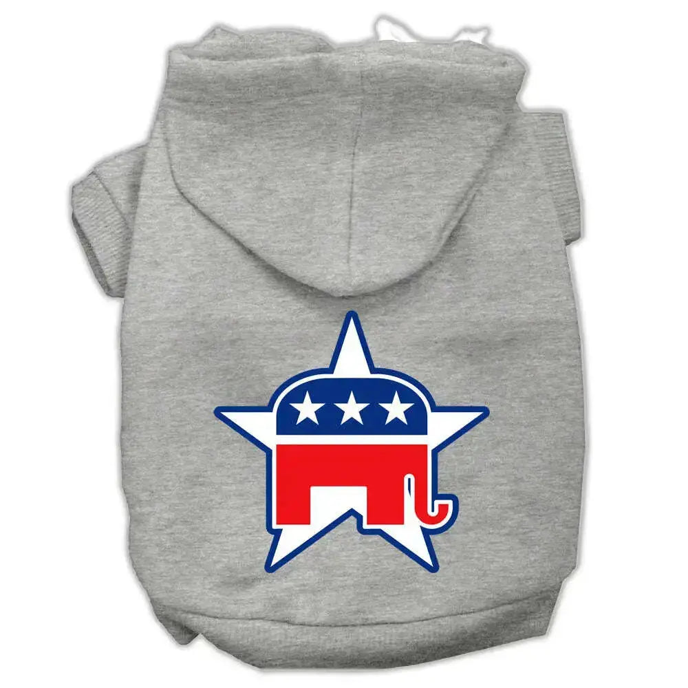 Republican-Screen-Print-Pet-Hoodies-Grey-Size-Sm-GreatEagleInc-319646472