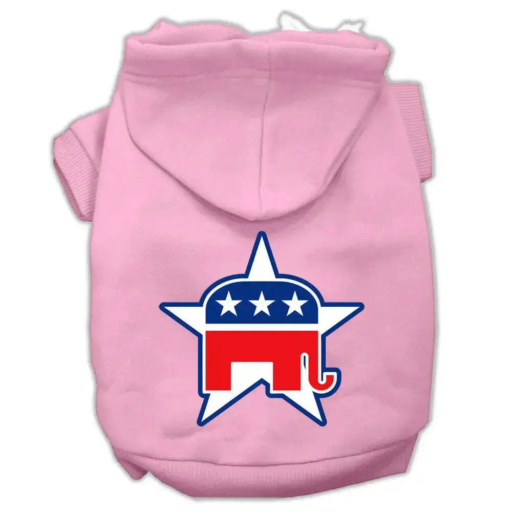 Republican-Screen-Print-Pet-Hoodies-Light-Pink-Size-Xxl-GreatEagleInc-319644074