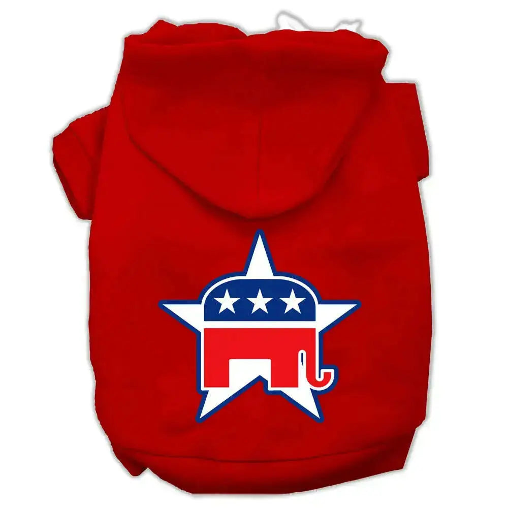 Republican-Screen-Print-Pet-Hoodies-Red-Size-Xxl-GreatEagleInc-318638499