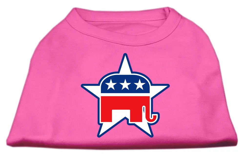 Republican Screen Print Shirts Bright Pink S Default Title