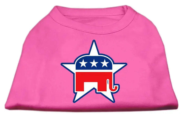 Republican-Screen-Print-Shirts-Bright-Pink-Xxl-GreatEagleInc-318594961