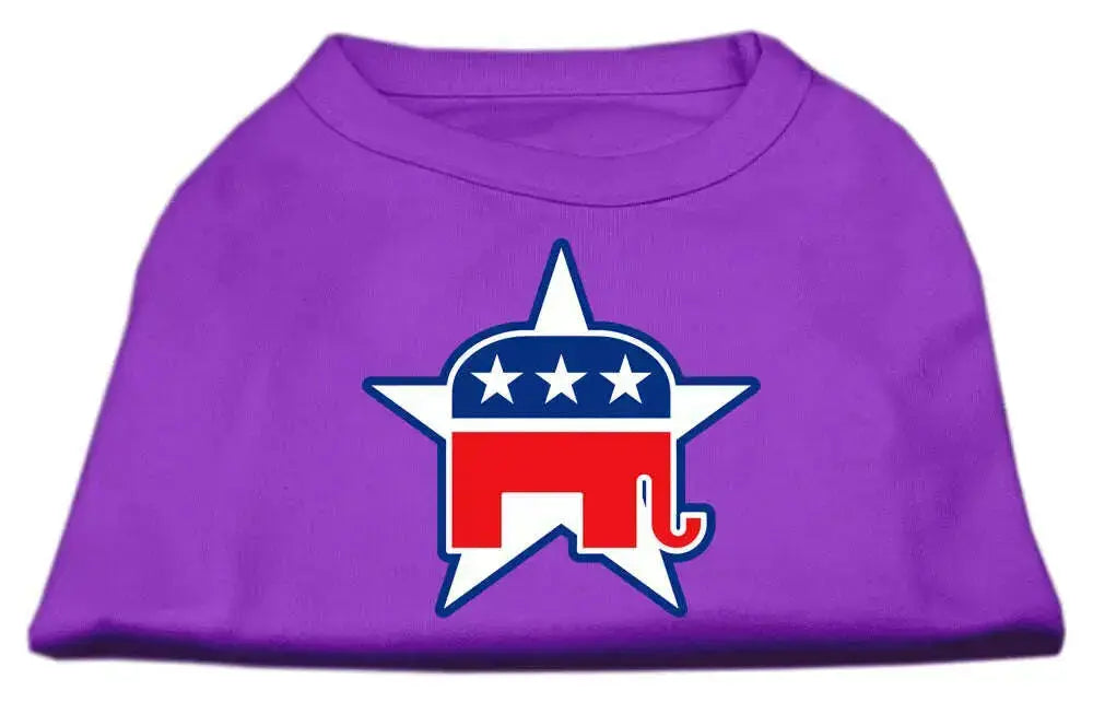 Republican-Screen-Print-Shirts-Purple-L-GreatEagleInc-319010112