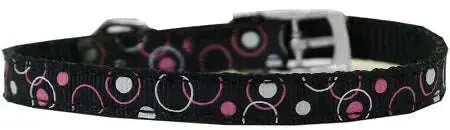 Retro-Nylon-Dog-Collar-With-Classic-Buckle-3-8_-Black-Size-12-GreatEagleInc-333888917