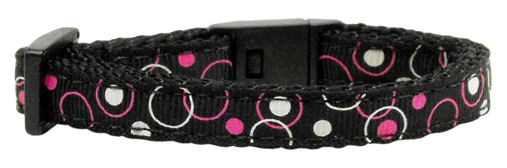 Retro Nylon Ribbon Collar Black Cat Safety Default Title
