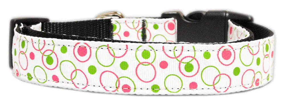 Retro Nylon Ribbon Collar White Large Default Title