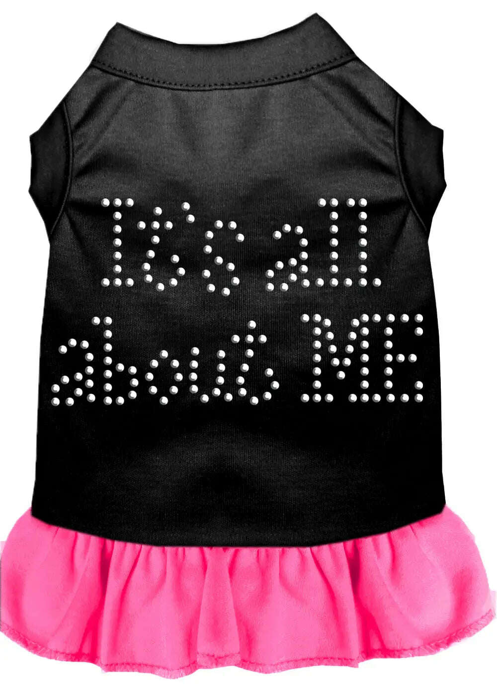 Rhinestone-All-About-Me-Dress-Black-With-Bright-Pink-Med-GreatEagleInc-333599946