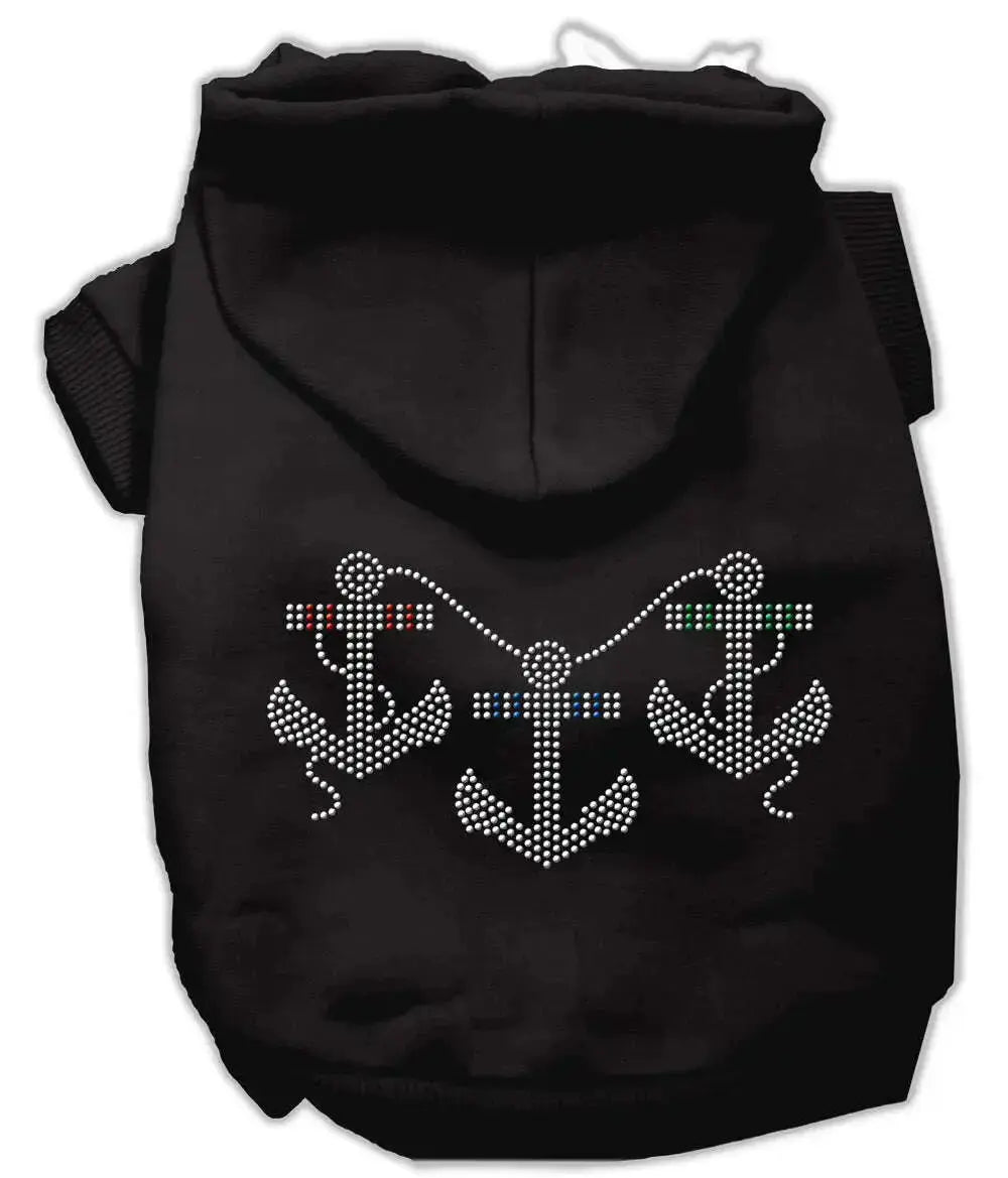 Rhinestone-Anchors-Hoodies-Black-S-GreatEagleInc-320134343
