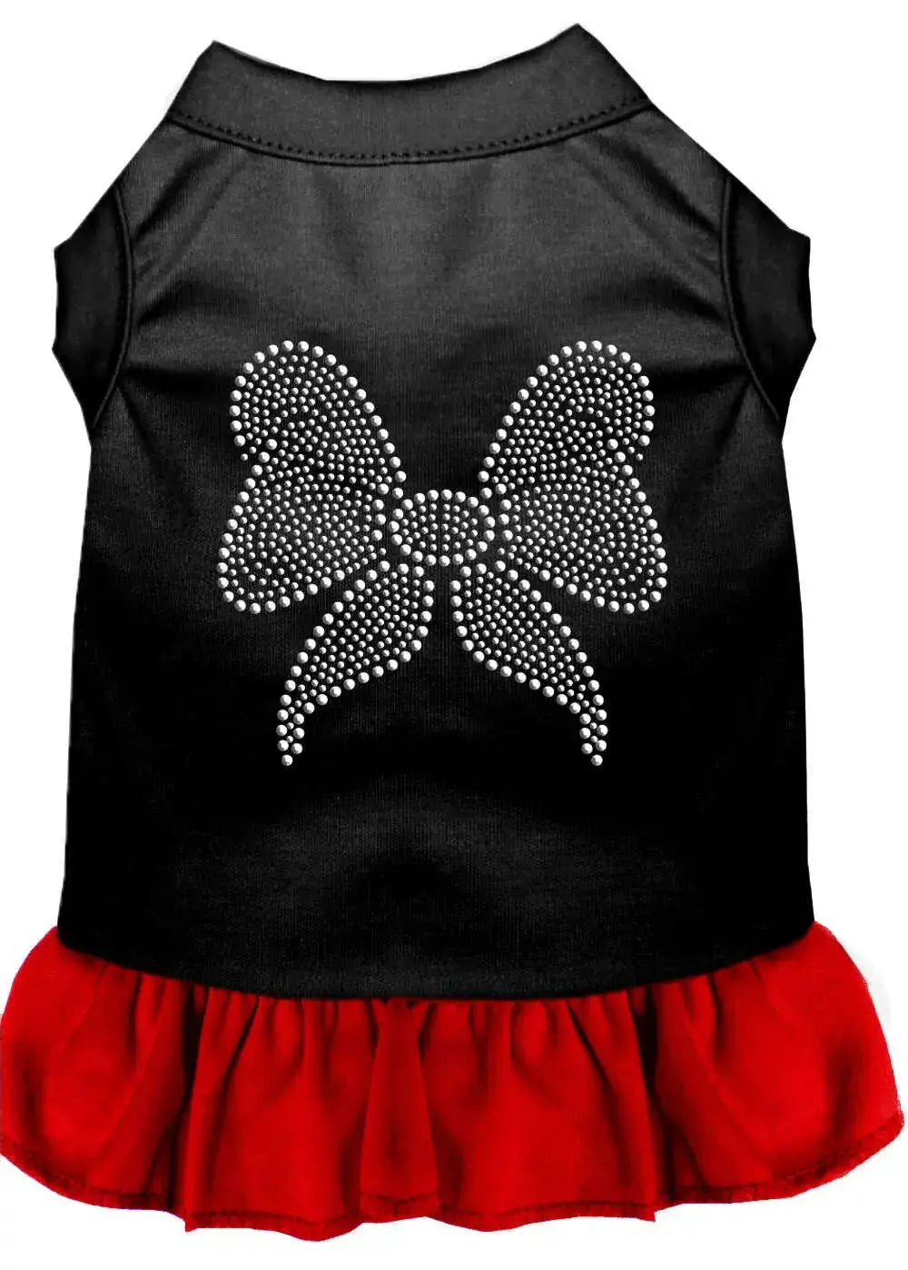 Rhinestone-Bow-Dresses-Black-With-Red-Xxl-GreatEagleInc-333672118