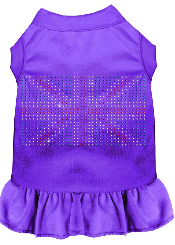 Rhinestone-British-Flag-Dress-Purple-Xl-GreatEagleInc-333593734