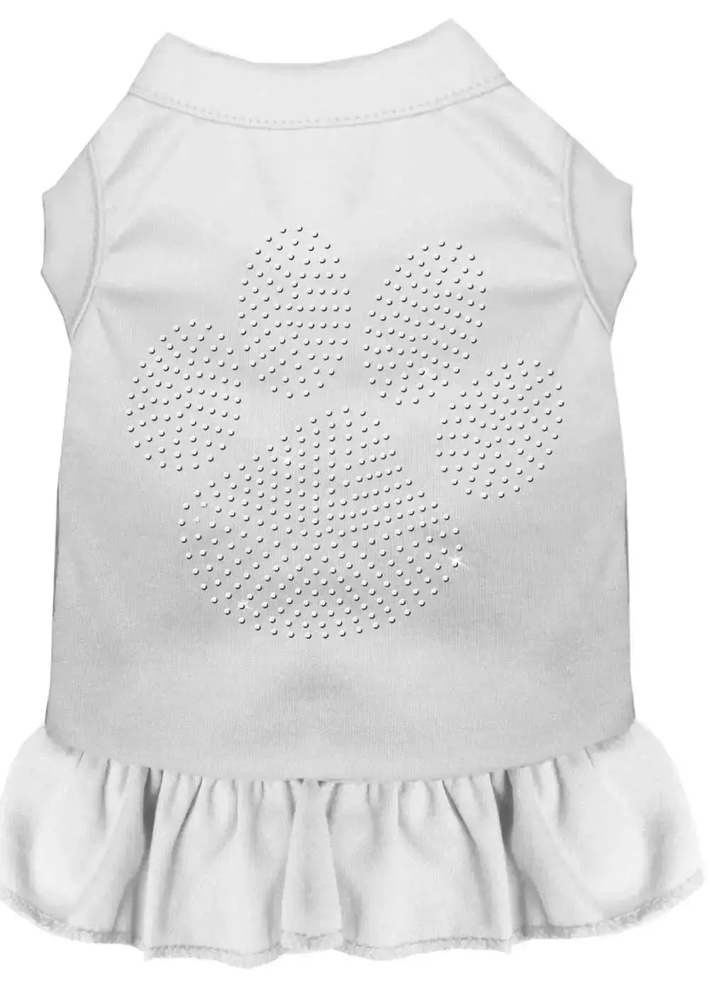 Rhinestone-Clear-Paw-Dress-White-Xxxl-GreatEagleInc-318736166