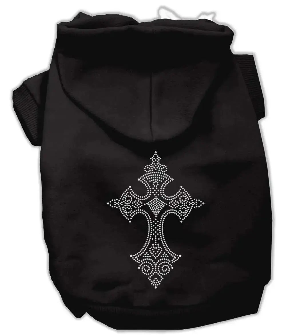 Rhinestone-Cross-Hoodies-Black-Xxl-GreatEagleInc-319507283