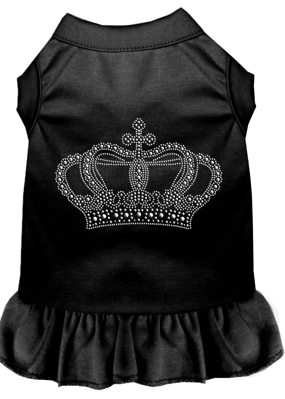 Rhinestone Crown Dress Black Xxxl Default Title