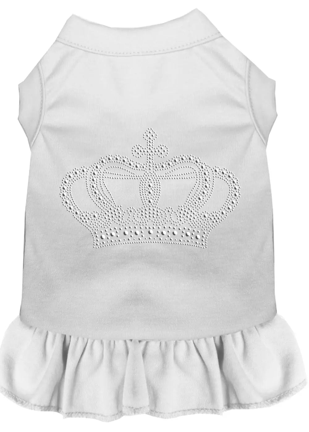 Rhinestone Crown Dress White Xxxl Default Title