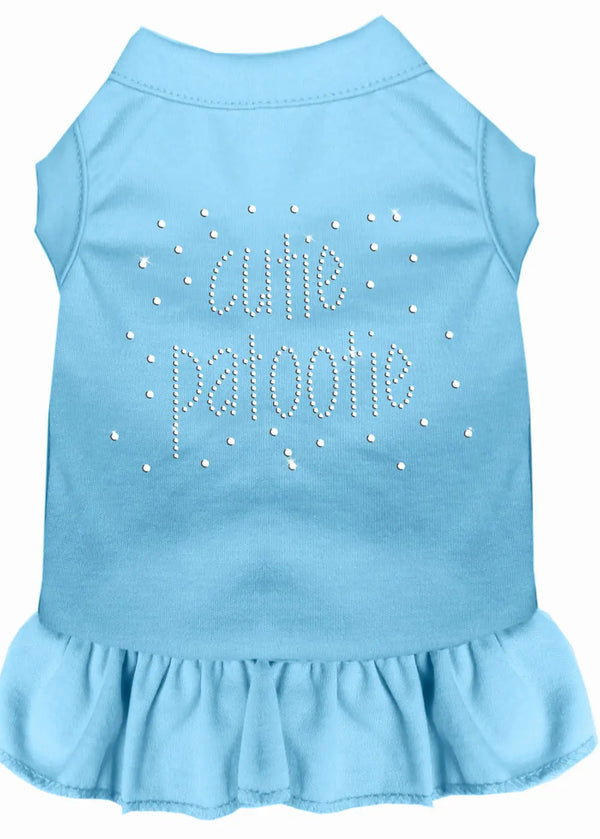Rhinestone Cutie Patootie Dress Baby Blue Xxxl Default Title