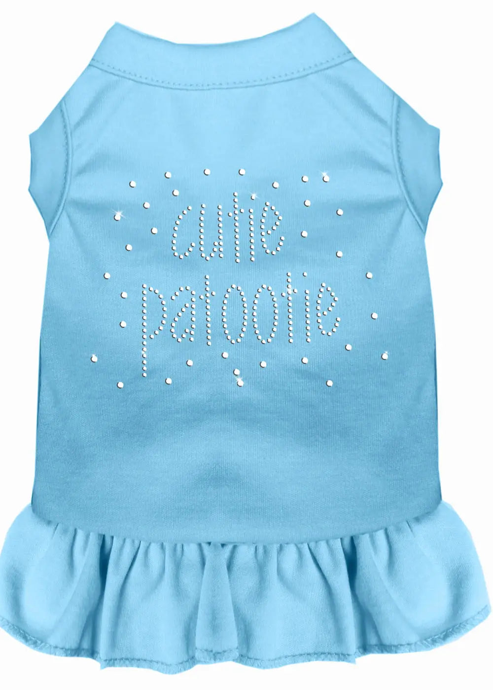Rhinestone Cutie Patootie Dress Baby Blue Xxxl Default Title