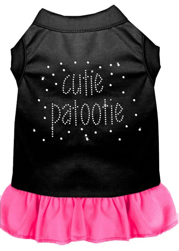 Rhinestone-Cutie-Patootie-Dress-Black-With-Bright-Pink-Xxxl-GreatEagleInc-333580269