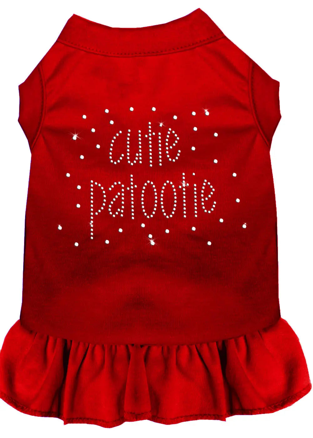 Rhinestone Cutie Patootie Dress Red Med Default Title