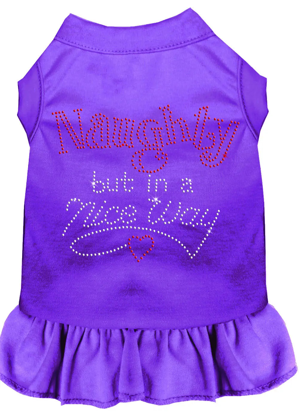 Rhinestone Naughty But In A Nice Way Dress Purple Xxxl Default Title