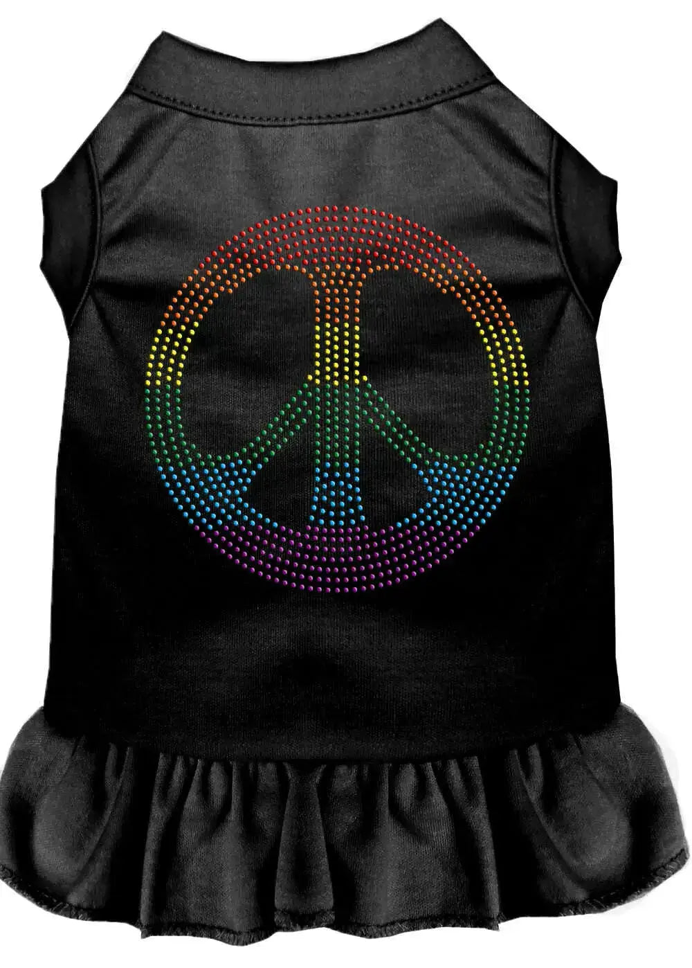 Rhinestone-Rainbow-Peace-Dress-Black-Med-GreatEagleInc-320240750
