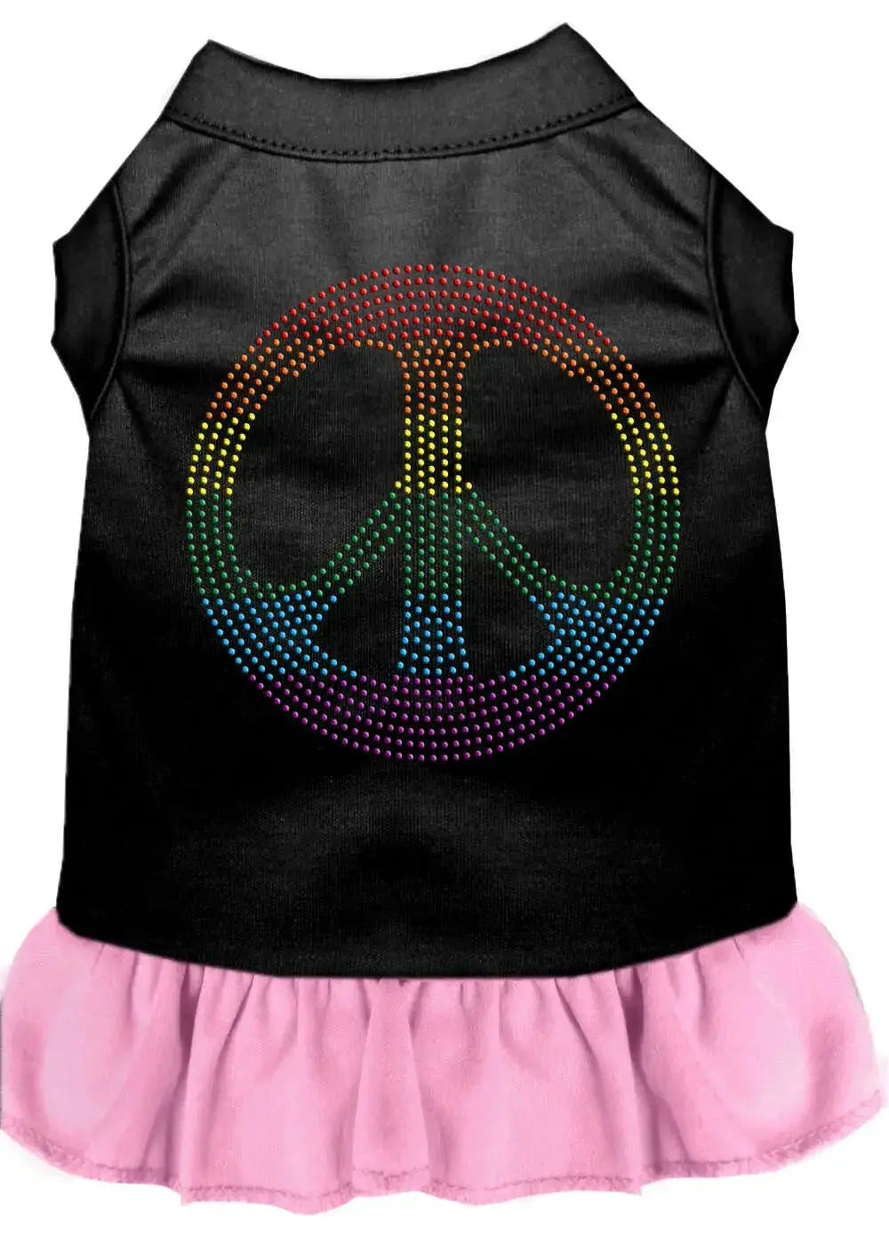 Rhinestone-Rainbow-Peace-Dress-Black-With-Light-Pink-Xl-GreatEagleInc-320239192