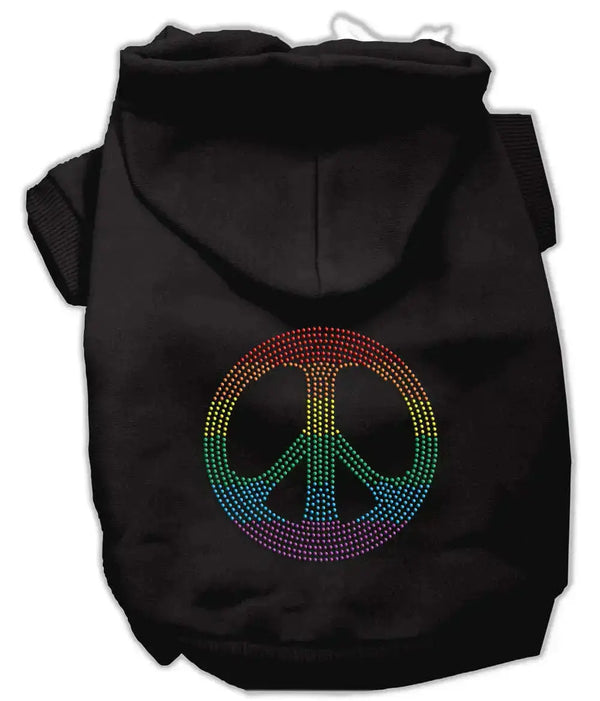 Rhinestone-Rainbow-Peace-Sign-Hoodies-Black-Xs-GreatEagleInc-333638659