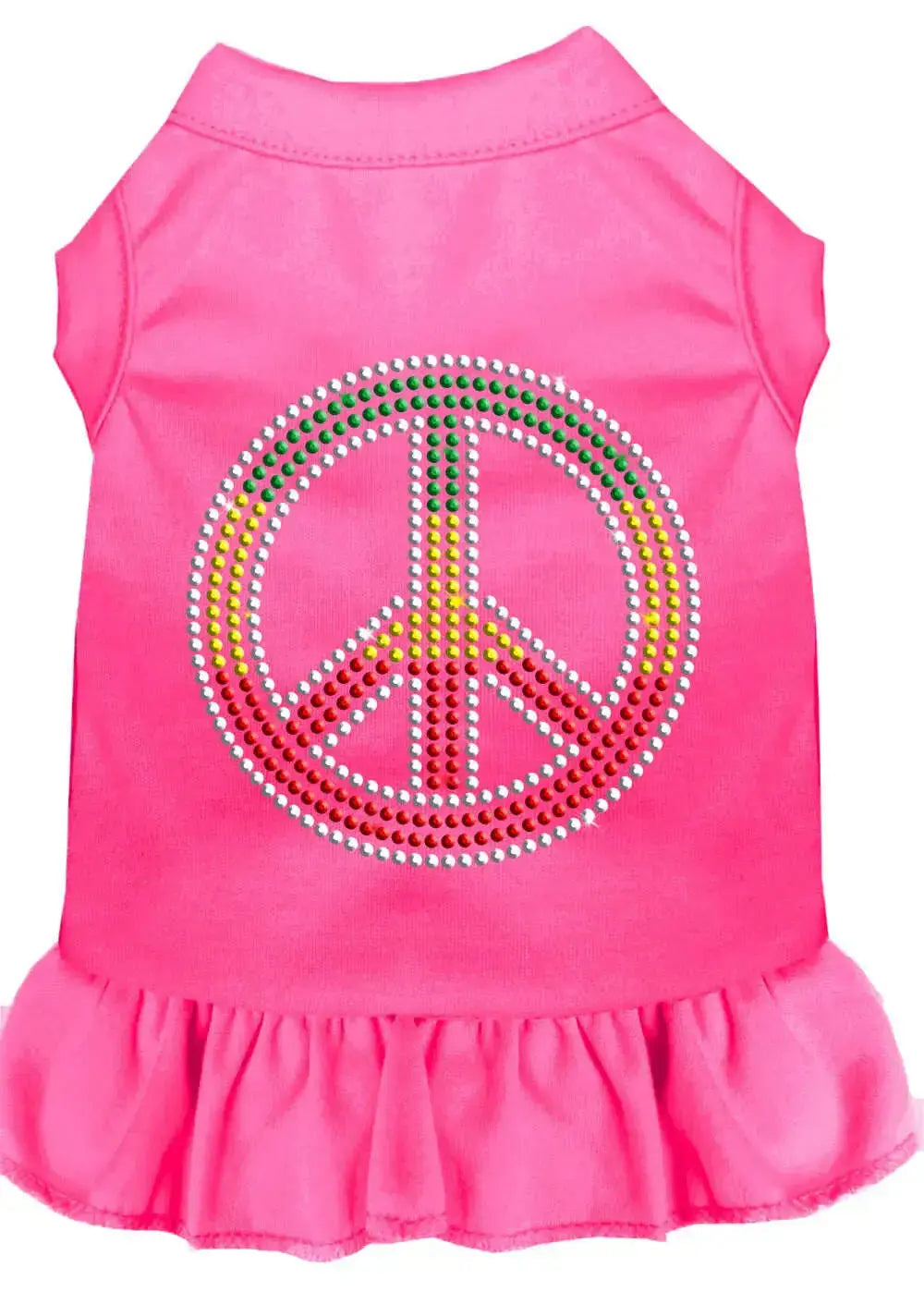 Rhinestone-Rasta-Peace-Dress-Bright-Pink-Xl-GreatEagleInc-333609664