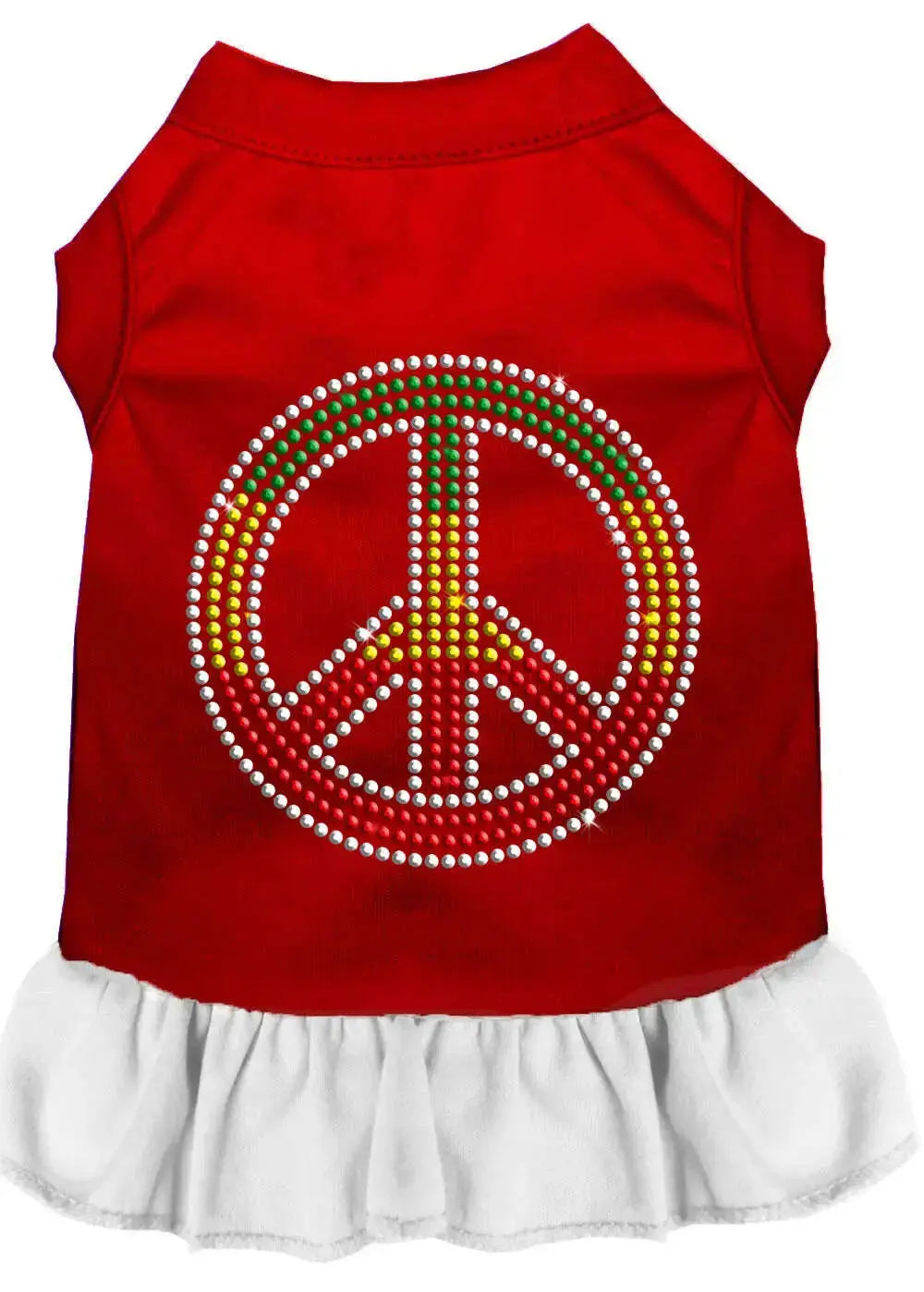 Rhinestone-Rasta-Peace-Dress-Red-With-White-Med-GreatEagleInc-320233648