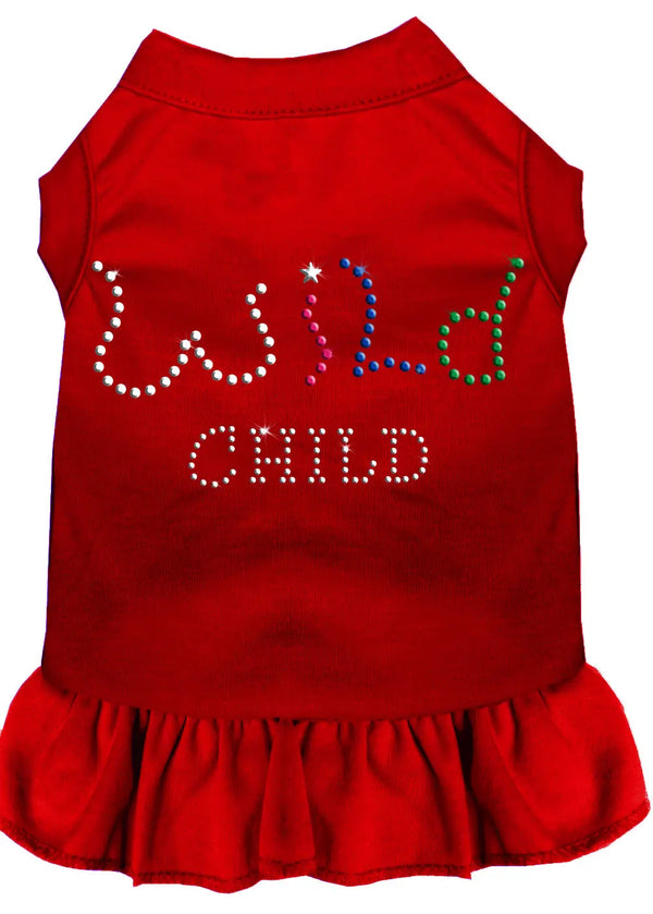 Rhinestone Wild Child Dress Red Sm Default Title