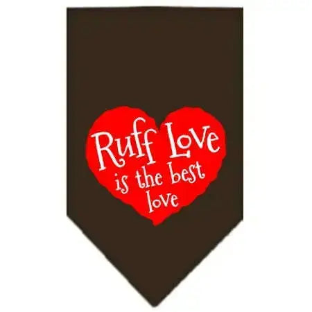 Ruff-Love-Screen-Print-Bandana-Cocoa-Small-GreatEagleInc-319358916