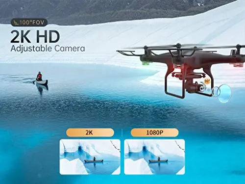 SNAPTAIN SP600N GPS Drones with Camera for Adults w/2-Axis Gimbal and 2K HD Camera, Drone for Beginners with Smart Return to Home, 5G WiFi FPV, Follow Me, Circle Fly, Tap Fly, and Gesture Mode
