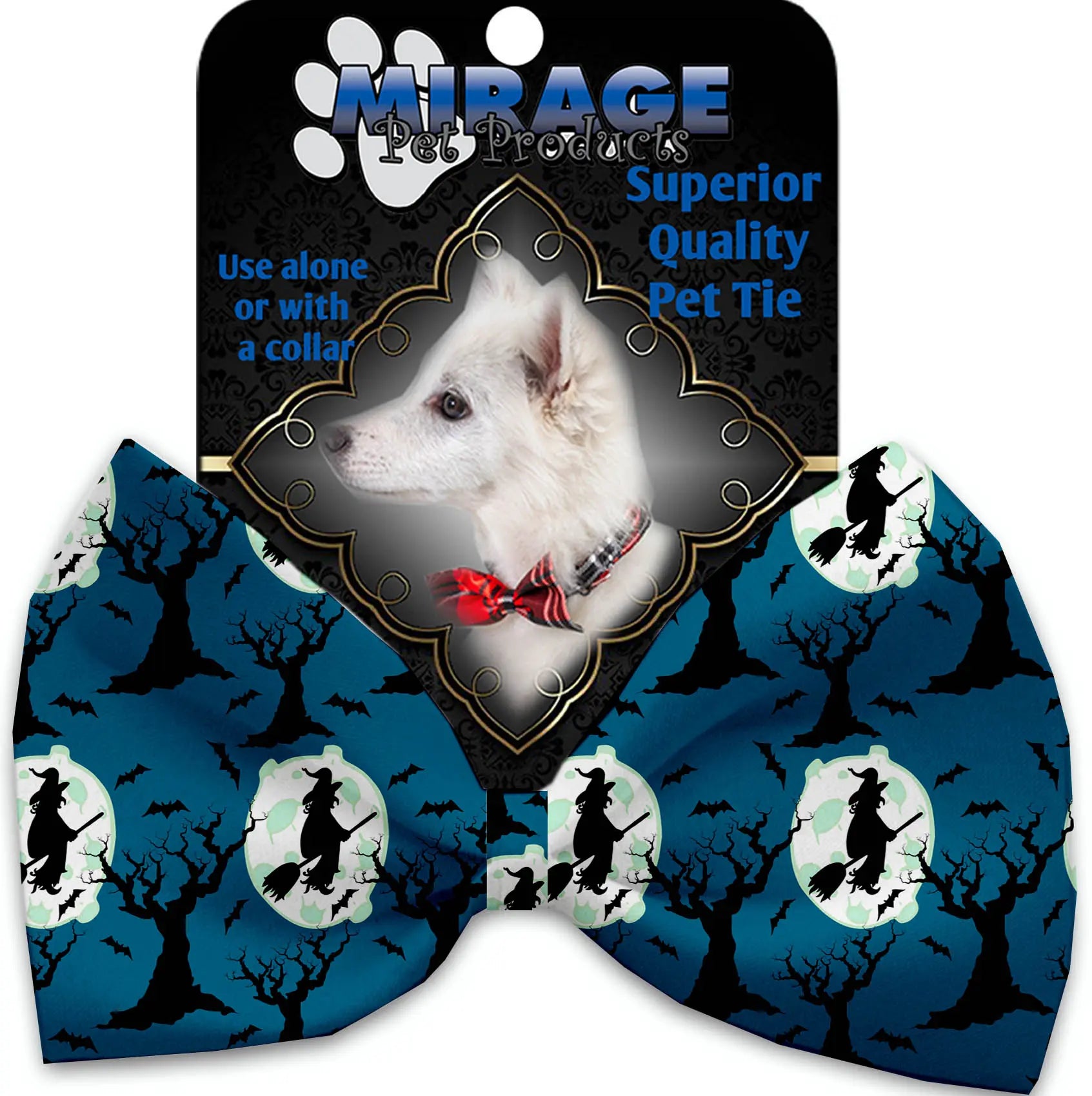 Salem Witches Pet Bow Tie Collar Accessory With Velcro Default Title