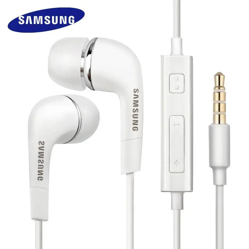Samsung Earphones EHS64 Headsets With Built-in Microphone 3.5mm In-Ear Wired Earphone For Smartphones with free gift (White) GreatEagleInc
