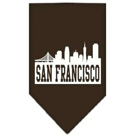 San-Francisco-Skyline-Screen-Print-Bandana-Cocoa-Large-GreatEagleInc-319138712