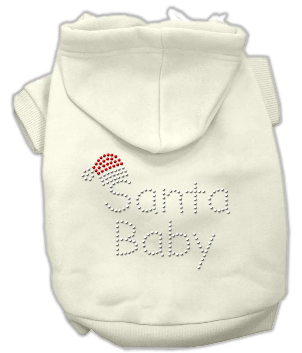 Santa Baby Hoodies Cream M Default Title