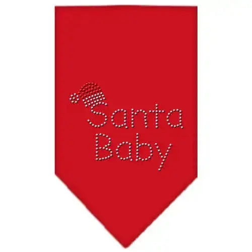 Santa-Baby-Rhinestone-Bandana-Red-Large-GreatEagleInc-319000322