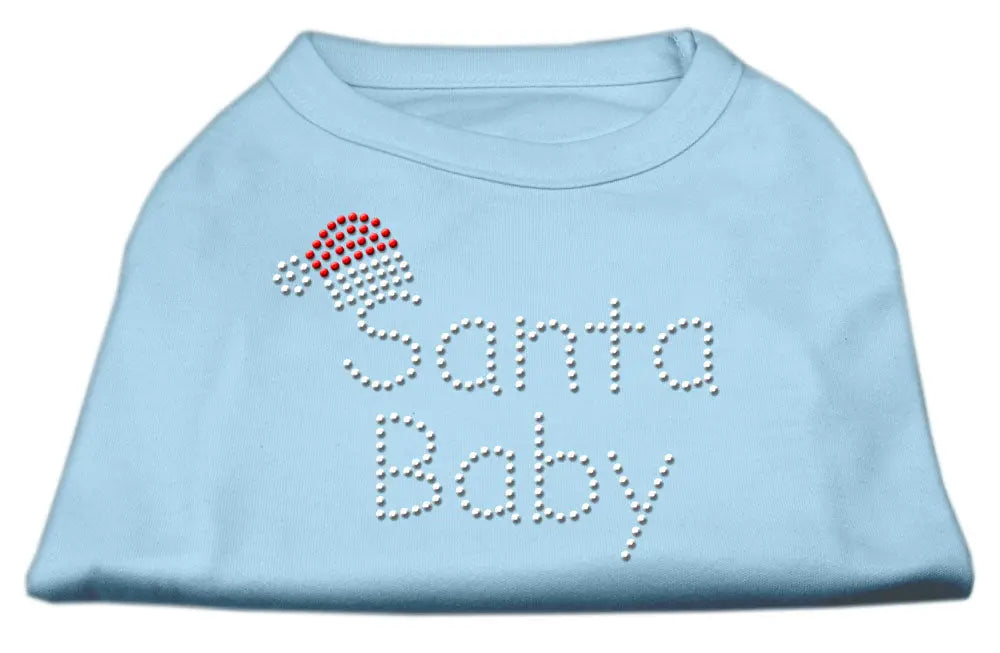 Santa Baby Rhinestone Shirts Baby Blue Xxxl Default Title