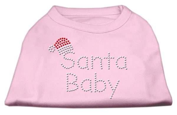 Santa Baby Rhinestone Shirts Light Pink Xxxl Default Title