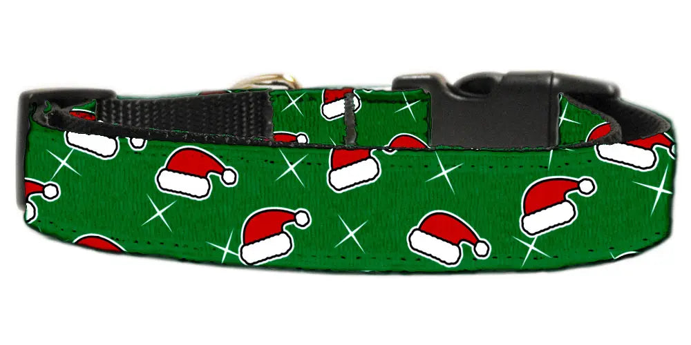 Santa Hat Nylon And Ribbon Collars Medium Default Title