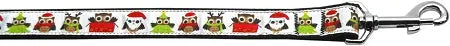 Santa Owls 1 Inch Wide 4ft Long Leash Default Title