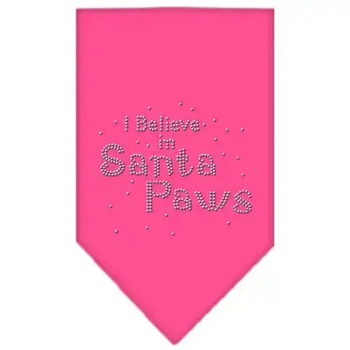 Santa-Paws-Rhinestone-Bandana-Bright-Pink-Large-GreatEagleInc-319000929