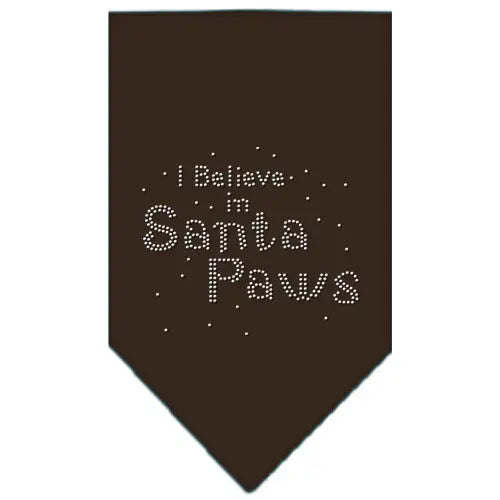 Santa Paws Rhinestone Bandana Cocoa Small Default Title