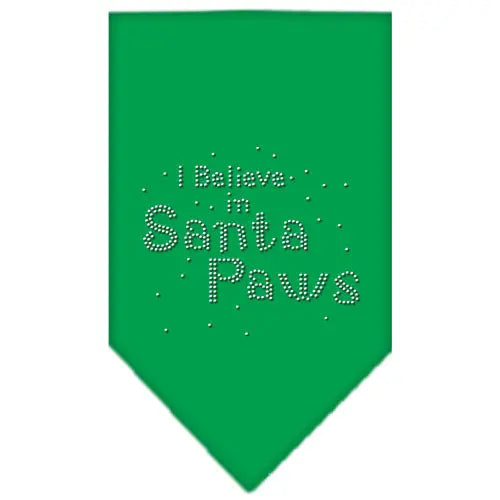 Santa Paws Rhinestone Bandana Emerald Green Small Default Title