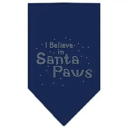 Santa-Paws-Rhinestone-Bandana-Navy-Blue-Small-GreatEagleInc-319002473